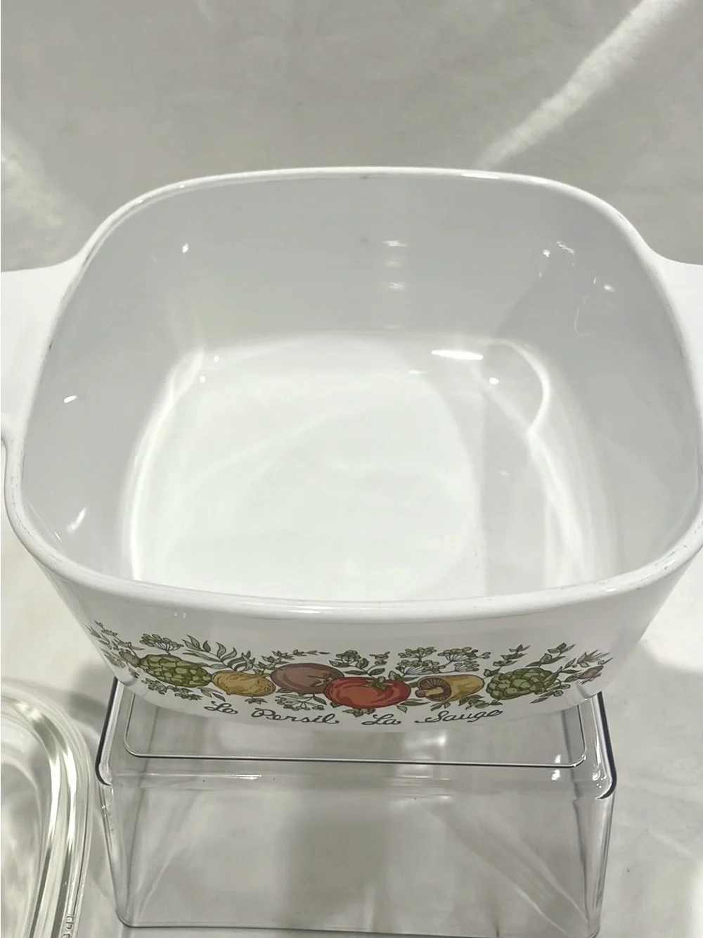 Vintage Corningware “Spice of Life” 1.5 Qt Lidded Baking Casserole Dish | EUC